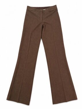 Halston Heritage Chocolate Brown Tailored Pants